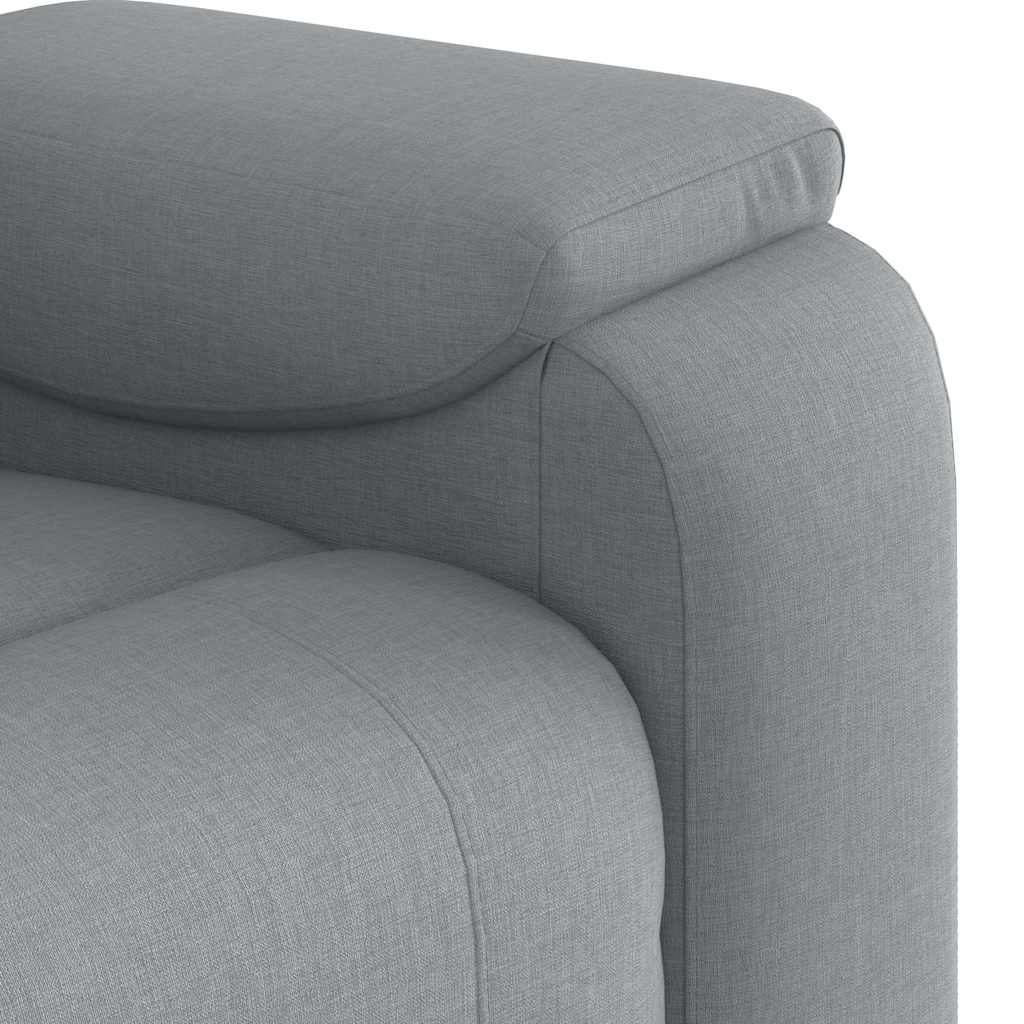Fotoliu rabatabil, gri deschis, material textil GartenMobel Dekor