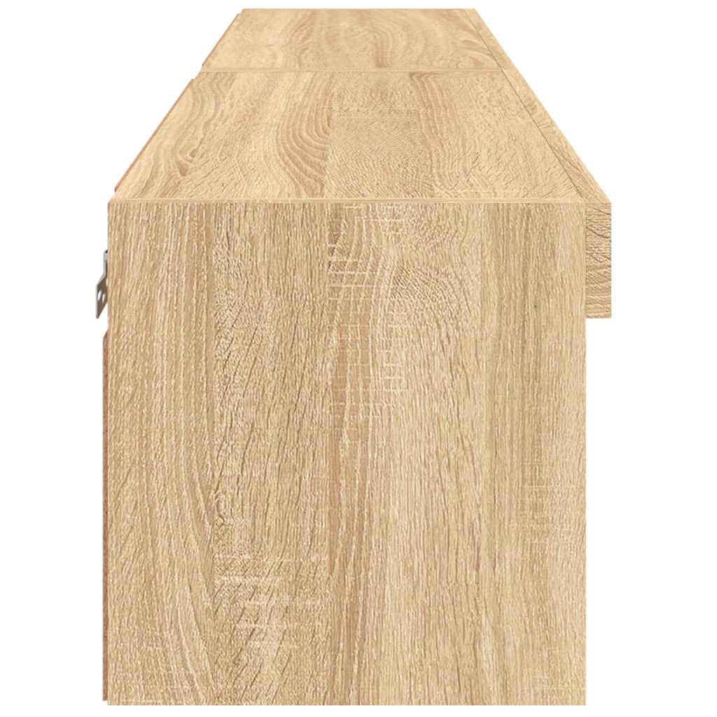 Comode TV cu lumini LED, 2 buc., stejar sonoma, 60x30x30 cm GartenMobel Dekor