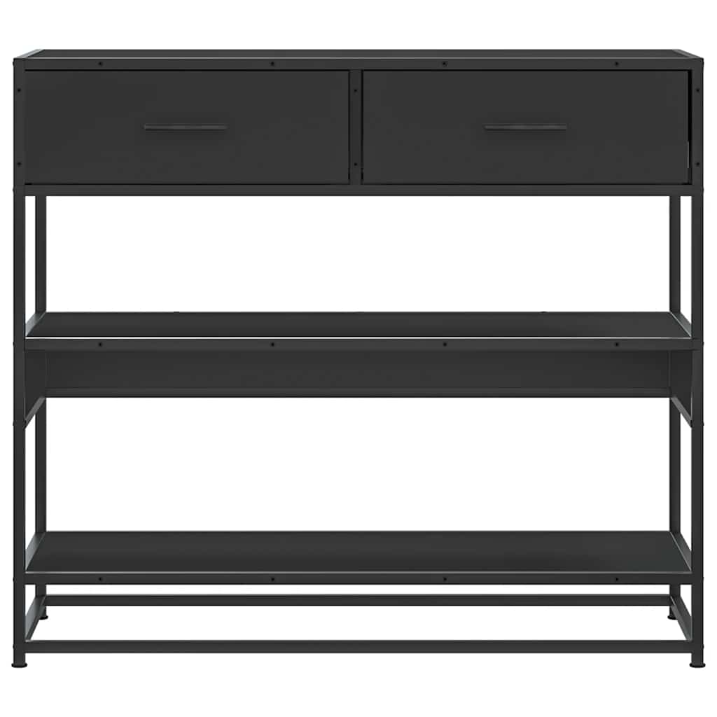 Măsuță consolă, negru, 90x35x80 cm, lemn prelucrat GartenMobel Dekor