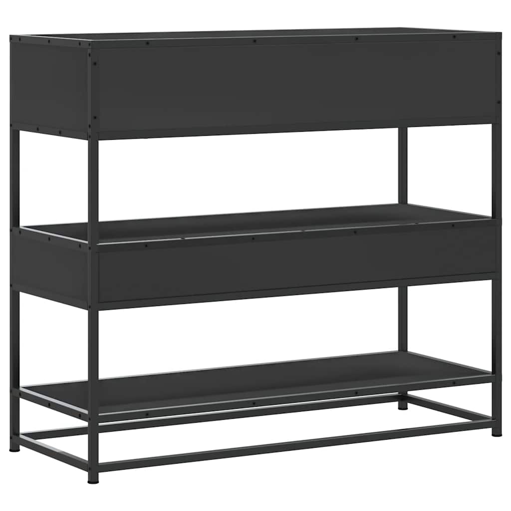 Măsuță consolă, negru, 90x35x80 cm, lemn prelucrat GartenMobel Dekor