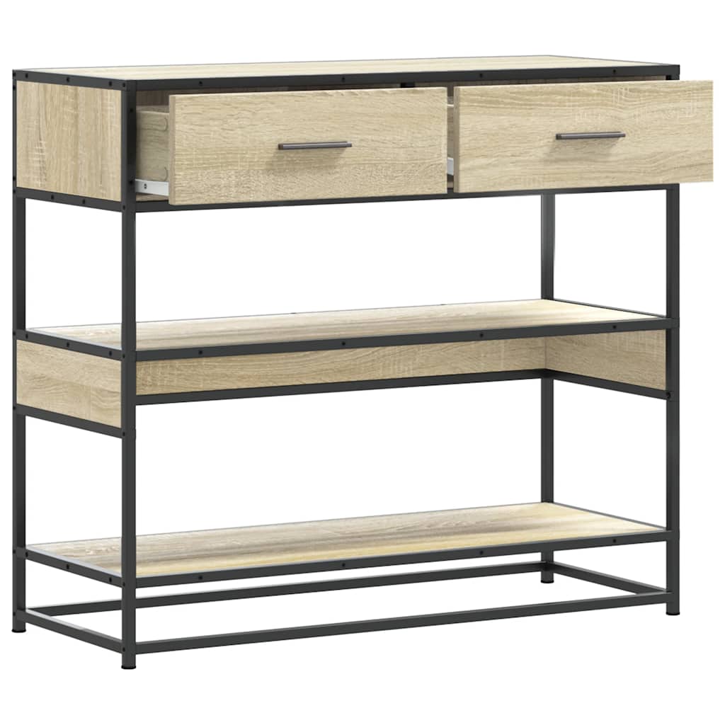 Măsuță consolă, stejar sonoma, 90x35x80 cm, lemn prelucrat GartenMobel Dekor