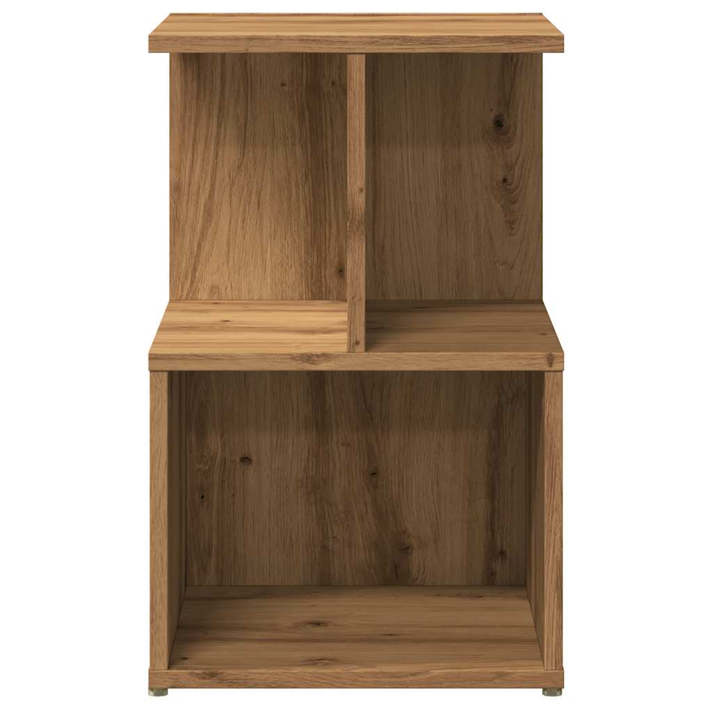 Noptiere, 2 buc., stejar artizanal, 35x35x55 cm, lemn prelucrat GartenMobel Dekor