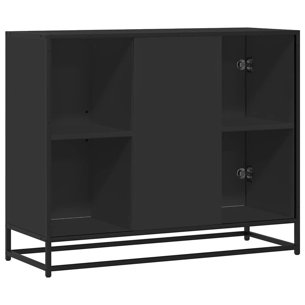 Servantă, negru, 92x35x76 cm, lemn prelucrat GartenMobel Dekor
