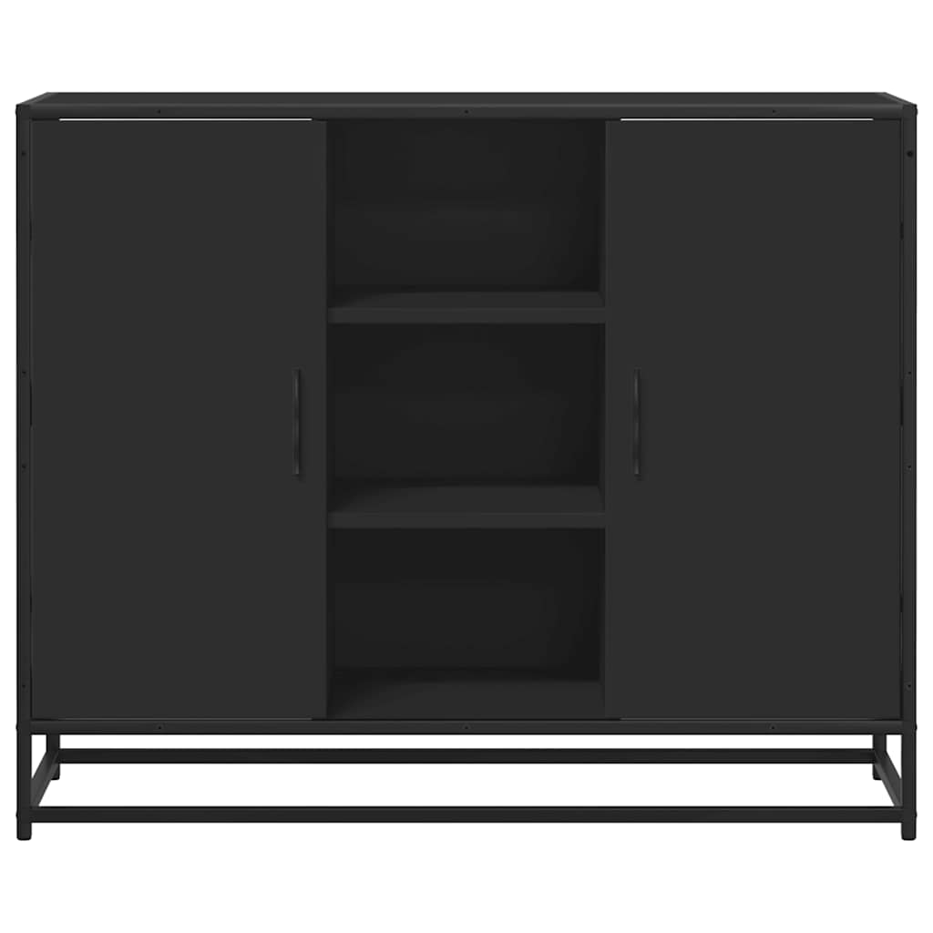Servantă, negru, 92x35x76 cm, lemn prelucrat GartenMobel Dekor