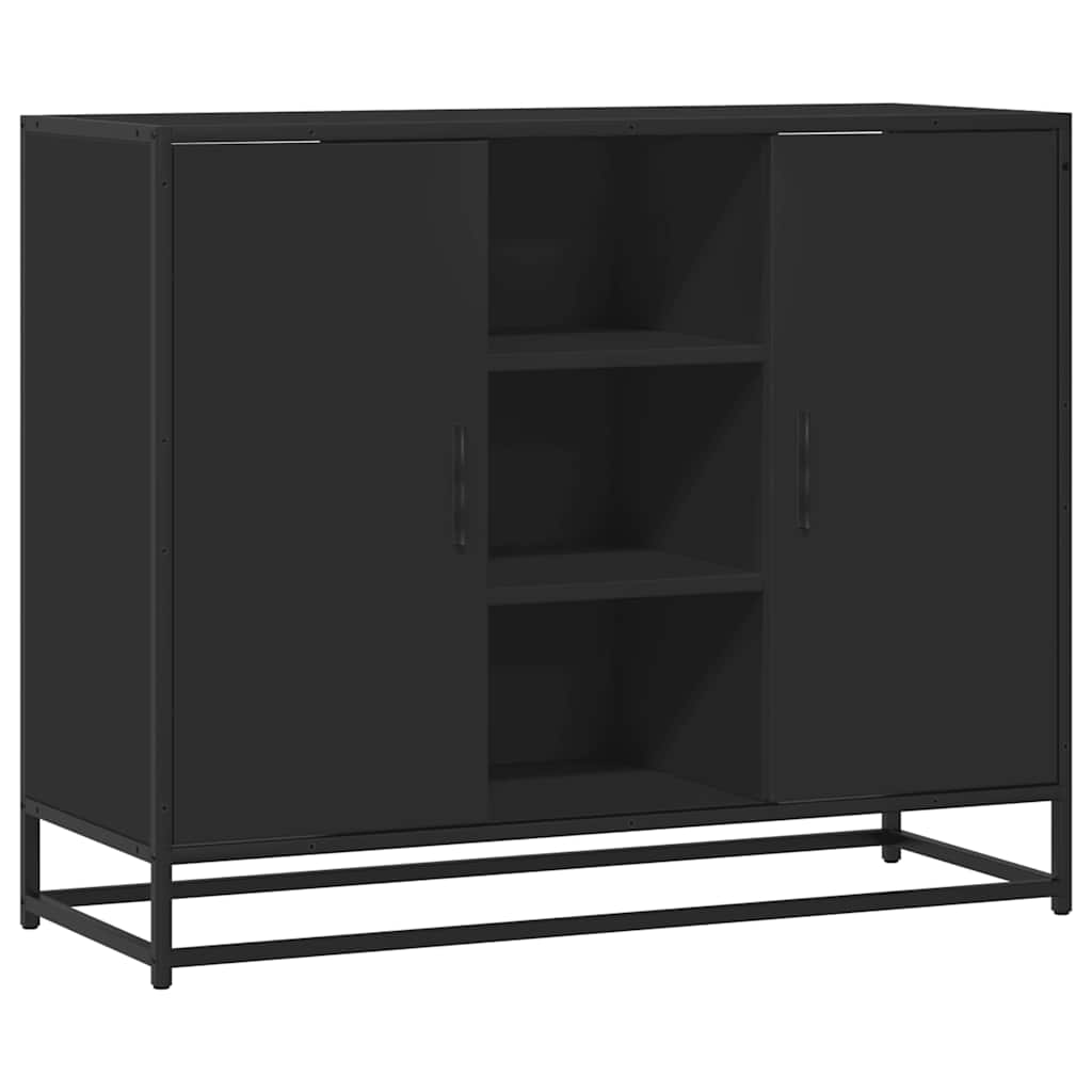 Servantă, negru, 92x35x76 cm, lemn prelucrat GartenMobel Dekor