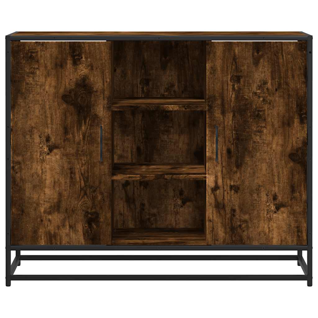 Servantă, stejar fumuriu, 92x35x76 cm, lemn compozit GartenMobel Dekor