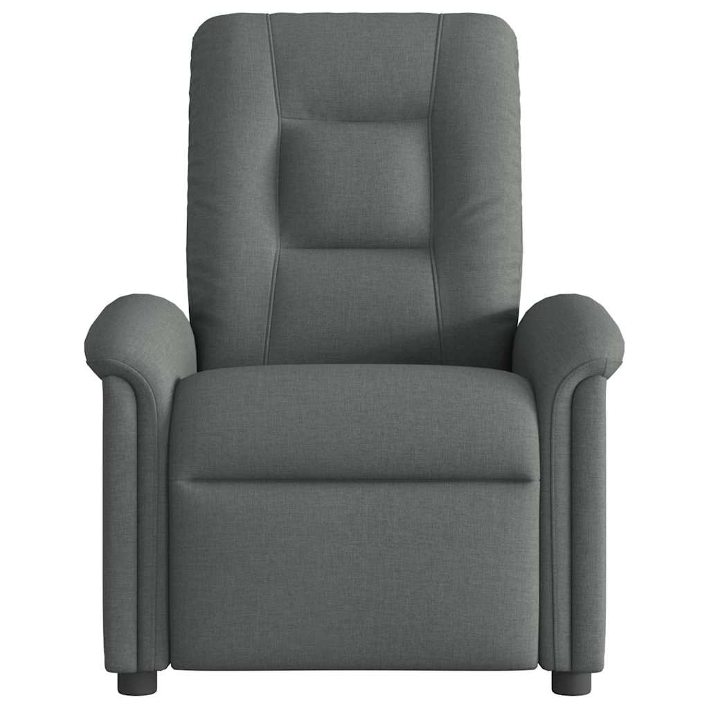 Fotoliu electric de masaj rabatabil, gri închis, textil GartenMobel Dekor