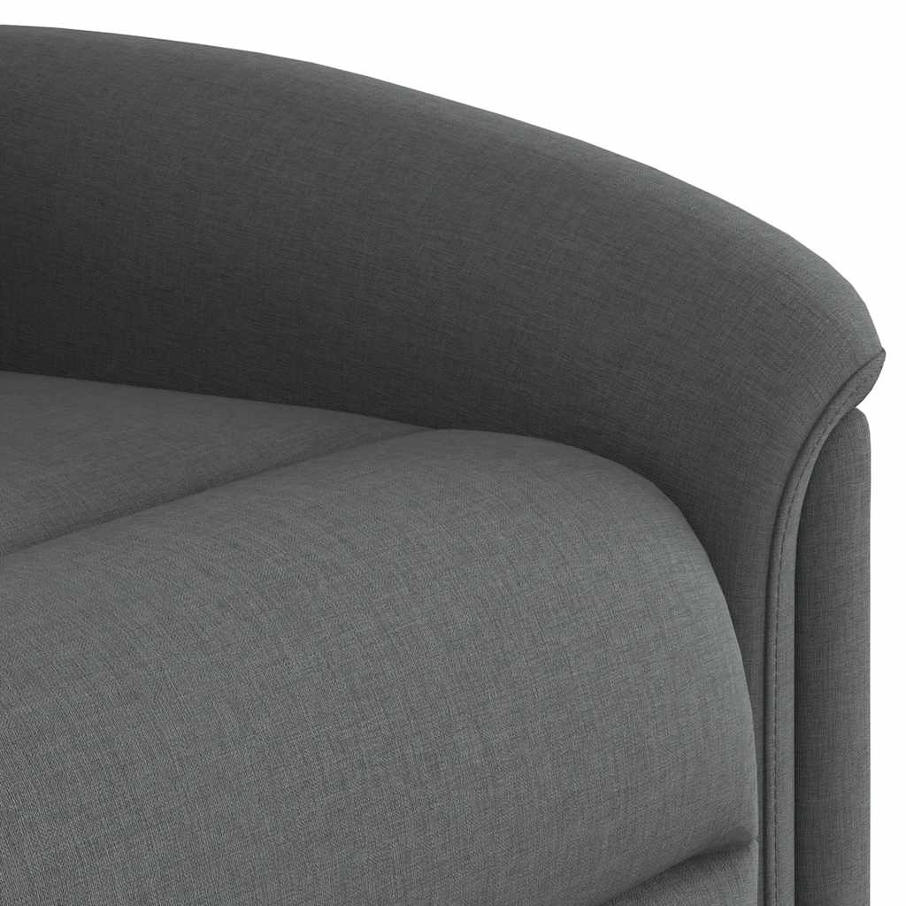Fotoliu electric de masaj rabatabil, gri închis, textil GartenMobel Dekor