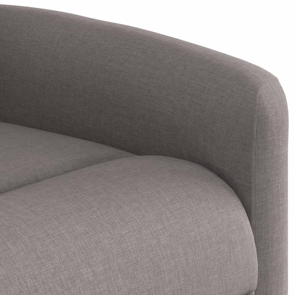 Fotoliu electric de masaj rabatabil, gri taupe, textil GartenMobel Dekor