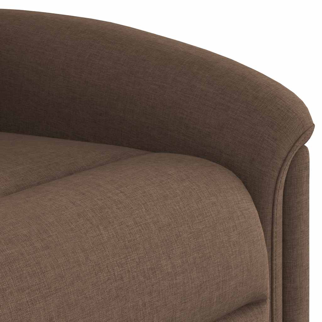 Fotoliu electric de masaj rabatabil, maro, textil GartenMobel Dekor
