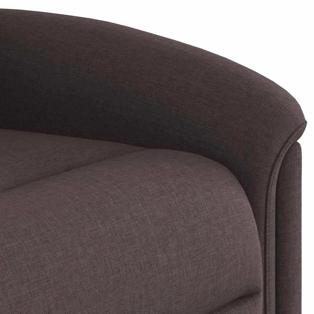 Fotoliu electric de masaj rabatabil, maro închis, textil GartenMobel Dekor