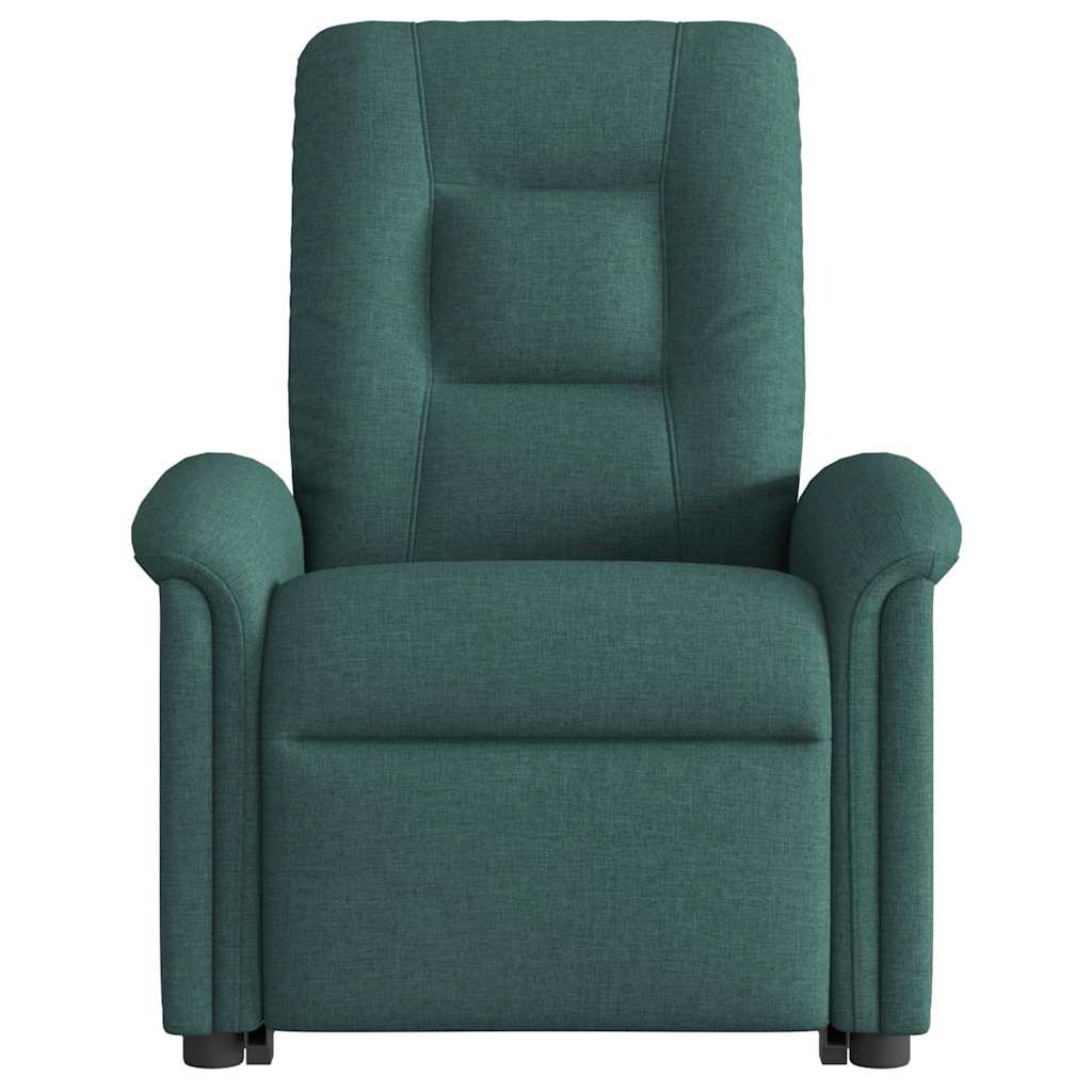 Fotoliu electric masaj rabatabil / ridicare verde închis textil GartenMobel Dekor