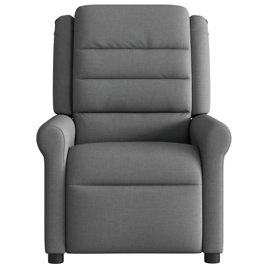 Fotoliu rabatabil electric, gri închis, material textil GartenMobel Dekor
