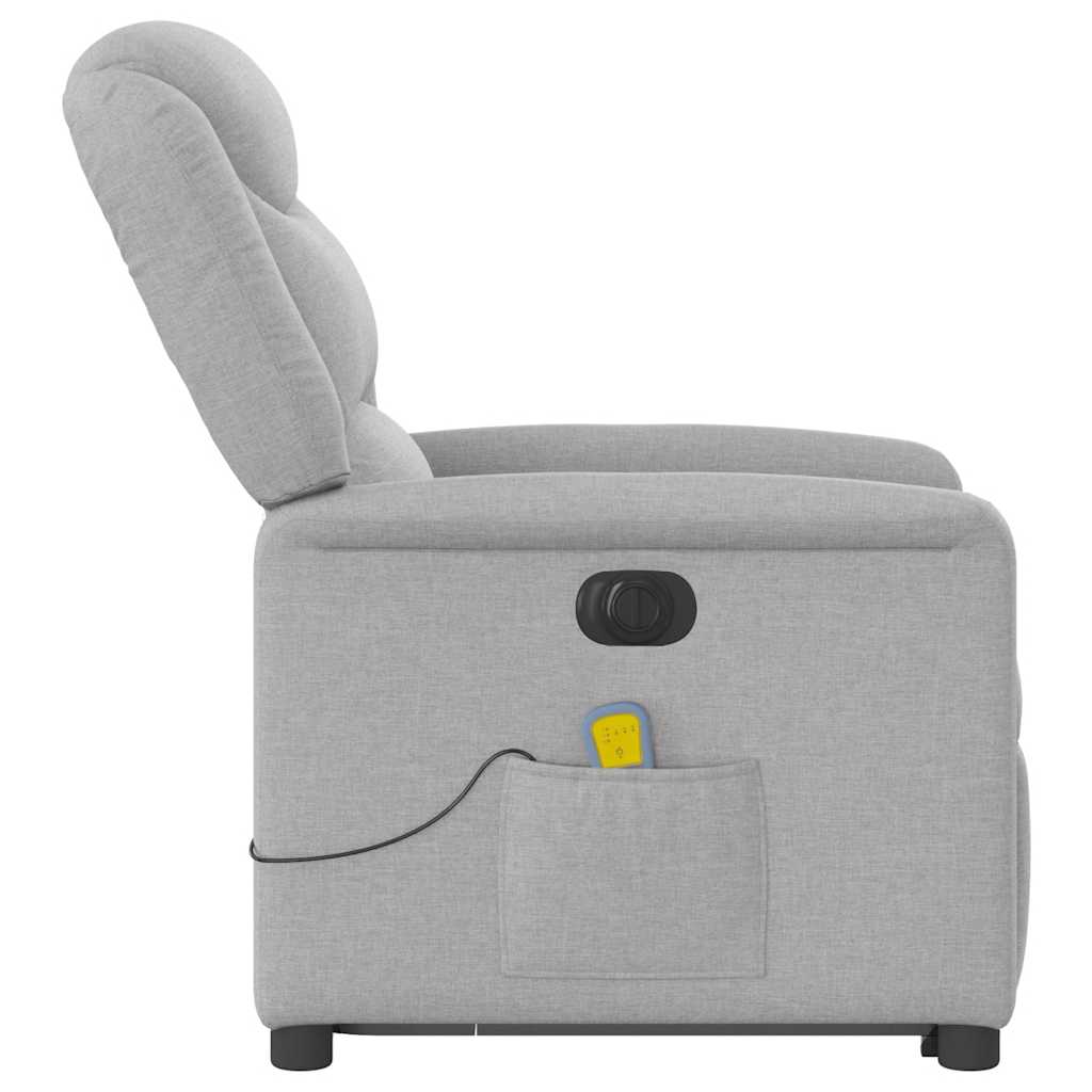 Scaun electric pentru masaj picioare în picioare stofa gri nor GartenMobel Dekor