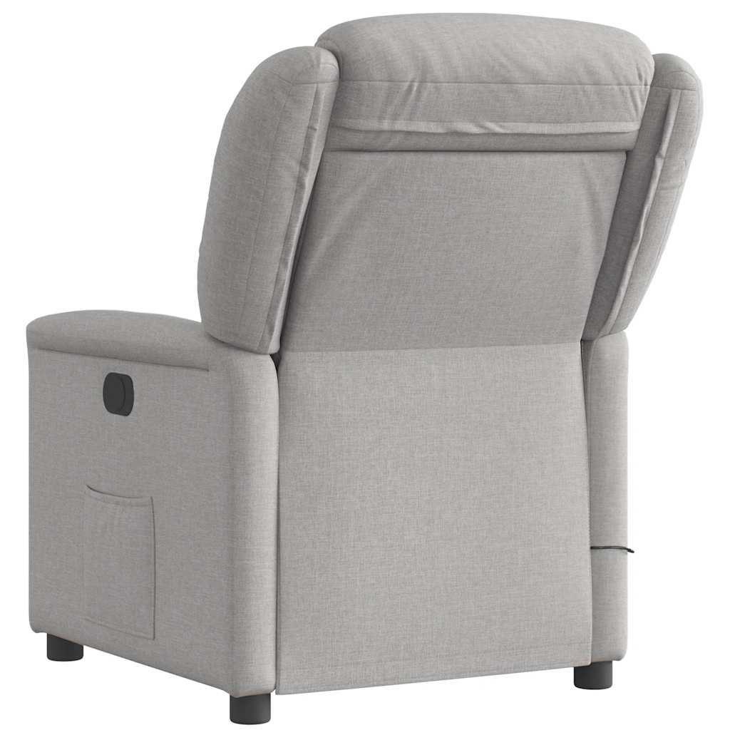 Scaun reclinabil electric pentru masaj Cloud Grey Fabric GartenMobel Dekor