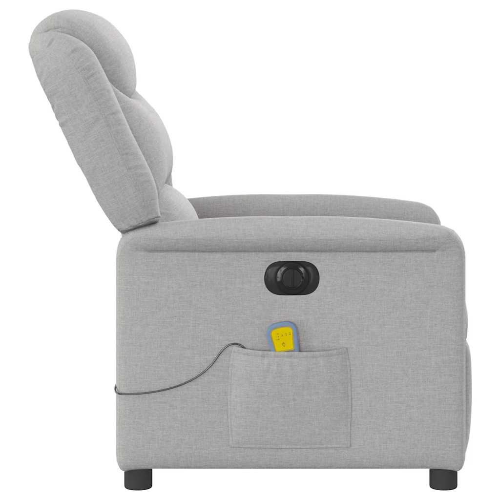 Scaun reclinabil electric pentru masaj Cloud Grey Fabric GartenMobel Dekor