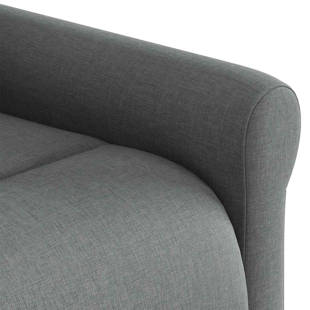 Fotoliu de masaj rabatabil cu ridicare, gri închis, textil GartenMobel Dekor
