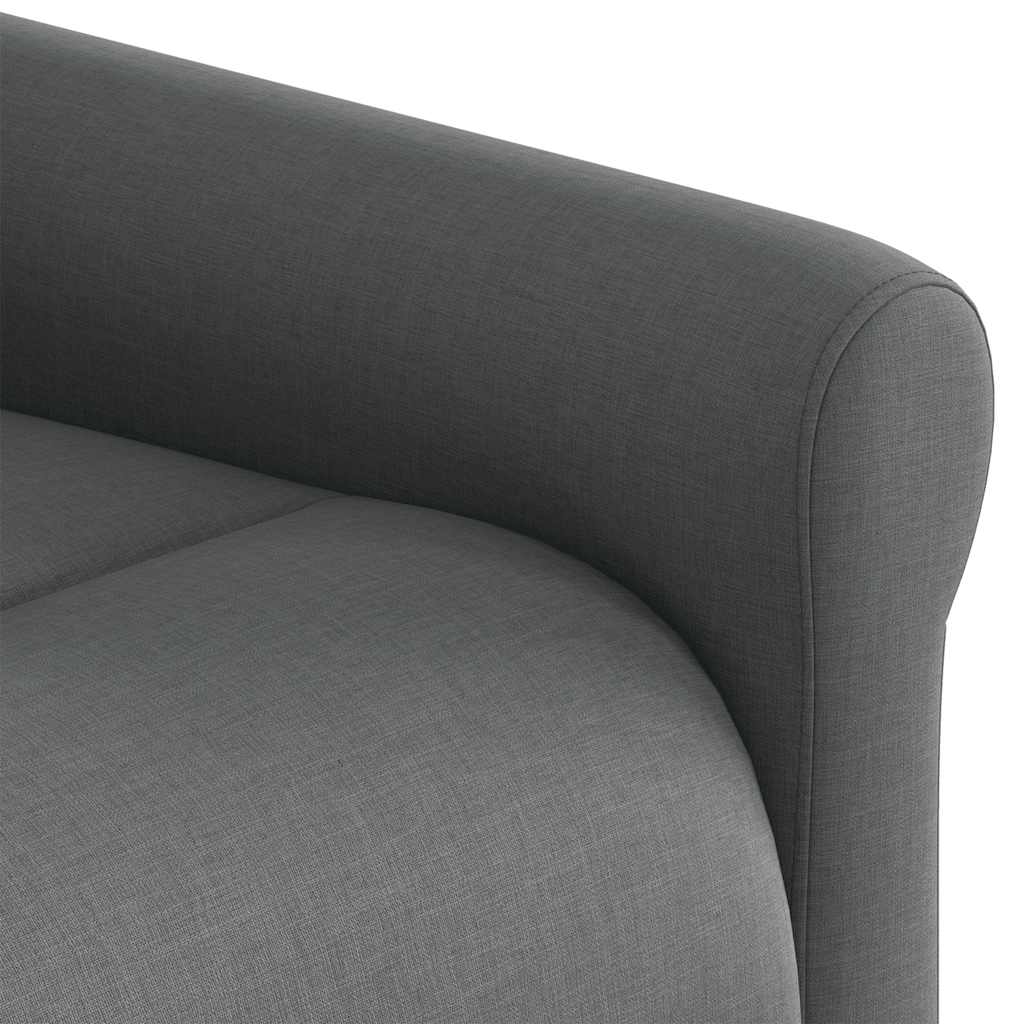 Fotoliu electric de masaj rabatabil, gri închis, textil GartenMobel Dekor