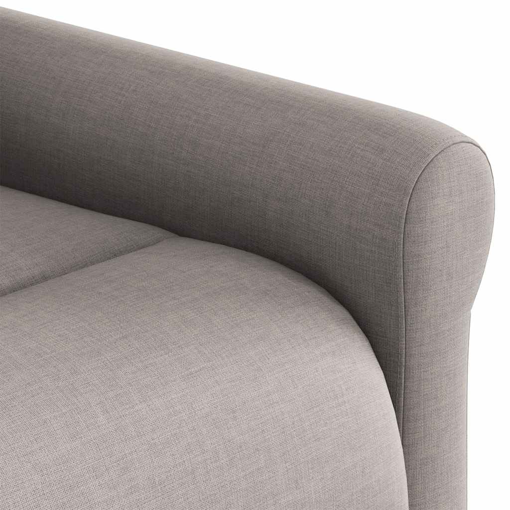 Fotoliu electric de masaj rabatabil, gri taupe, textil GartenMobel Dekor