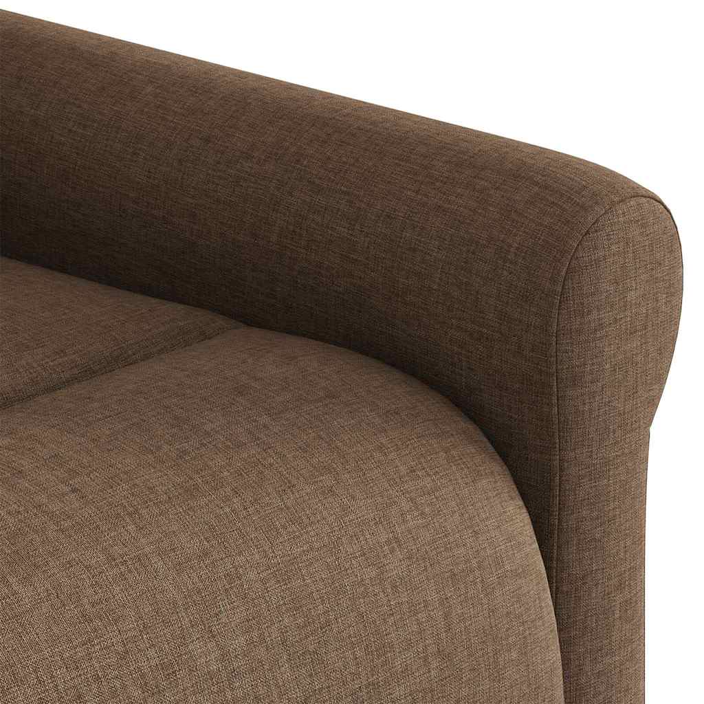 Fotoliu electric de masaj rabatabil, maro, textil GartenMobel Dekor