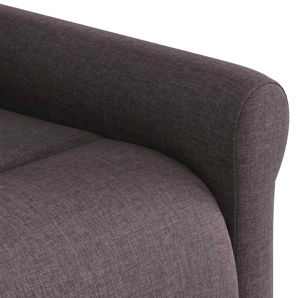 Fotoliu electric de masaj rabatabil, maro închis, textil GartenMobel Dekor