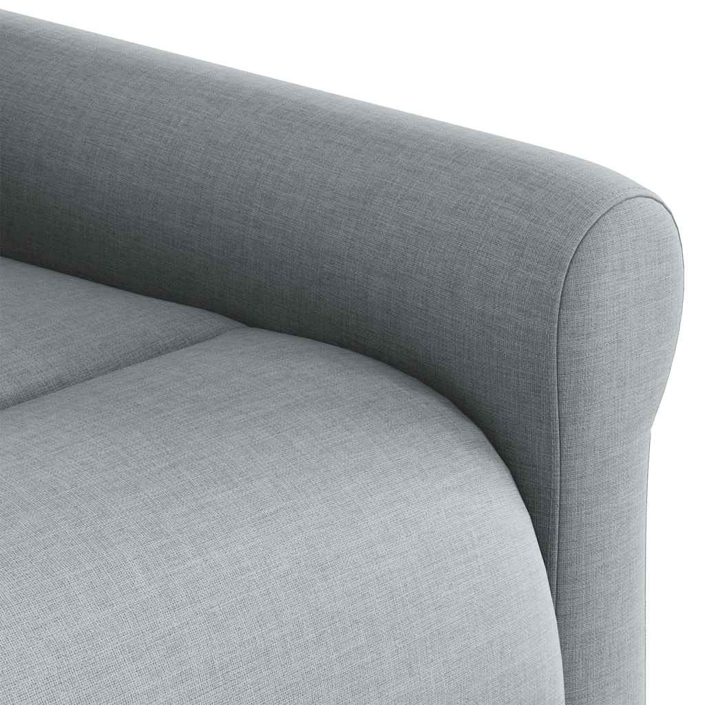 Fotoliu rabatabil electric, gri deschis, textil GartenMobel Dekor