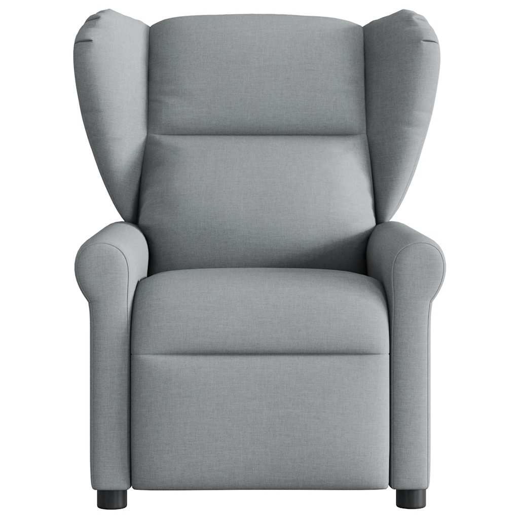 Fotoliu rabatabil electric, gri deschis, textil GartenMobel Dekor