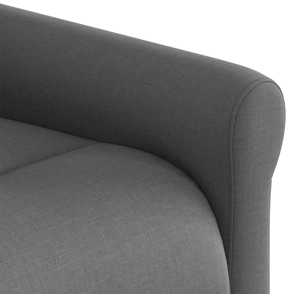 Fotoliu rabatabil electric, gri închis, material textil GartenMobel Dekor