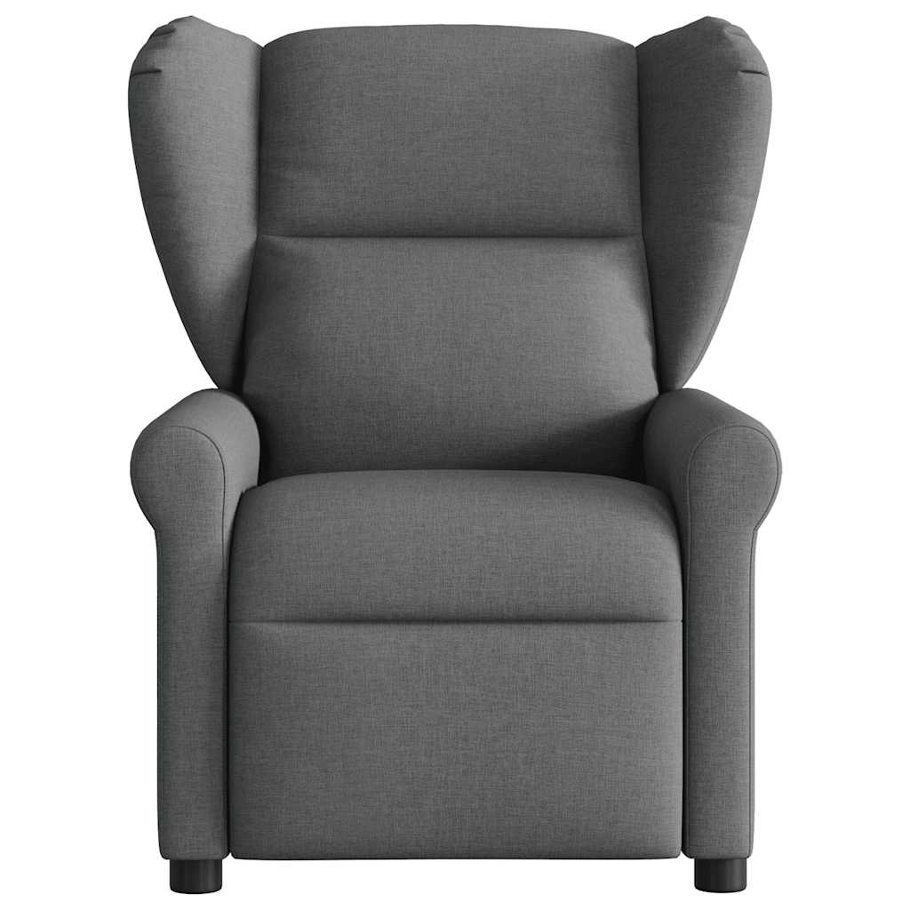 Fotoliu rabatabil electric, gri închis, material textil GartenMobel Dekor