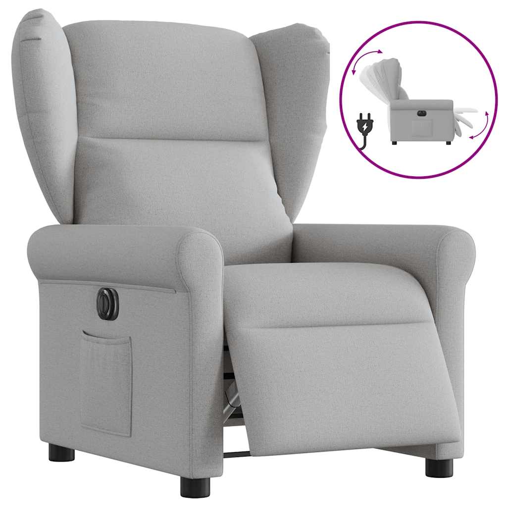Scaun reclinabil electric Cloud Grey Fabric GartenMobel Dekor