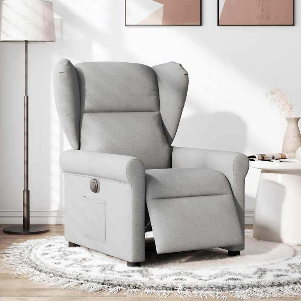 Scaun reclinabil electric Cloud Grey Fabric GartenMobel Dekor