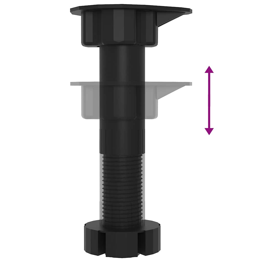Set dulap de bucătărie 8 piese „Kalmar” lemn negru prelucrat GartenMobel Dekor