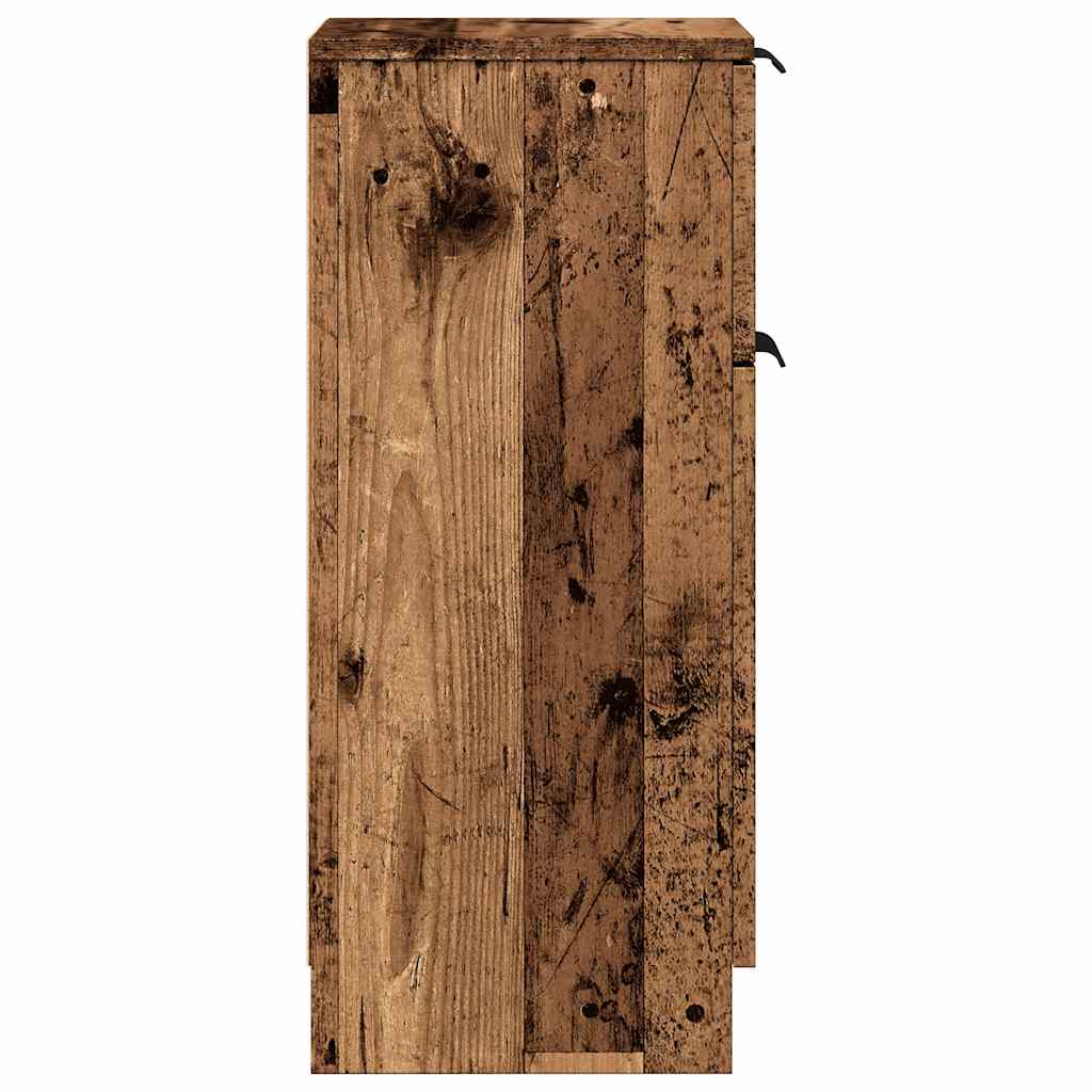 Dulapuri, 2 buc., lemn vechi, 30x30x70 cm, lemn prelucrat GartenMobel Dekor