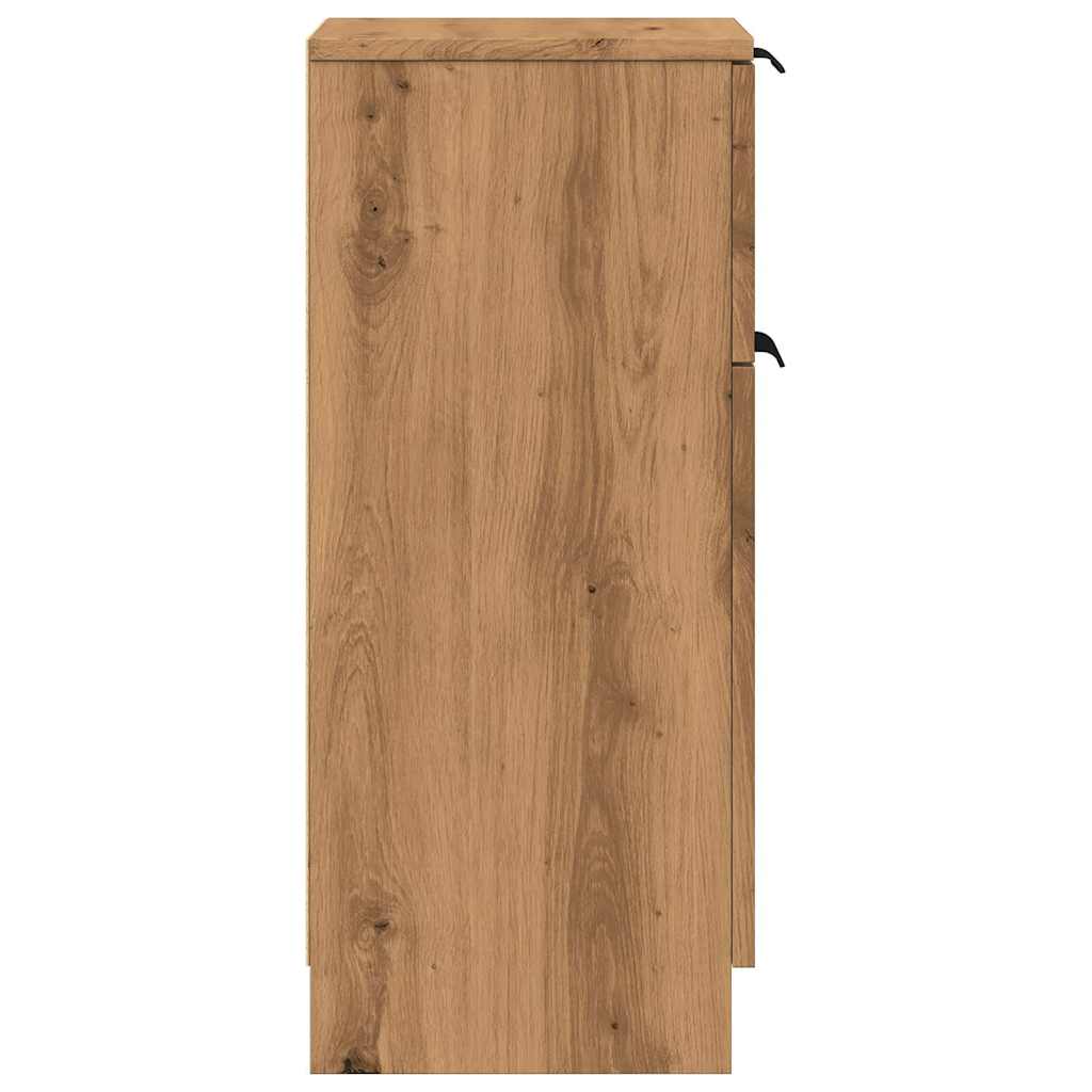Dulapuri, 2 buc., stejar artizanal, 30x30x70 cm, lemn compozit GartenMobel Dekor