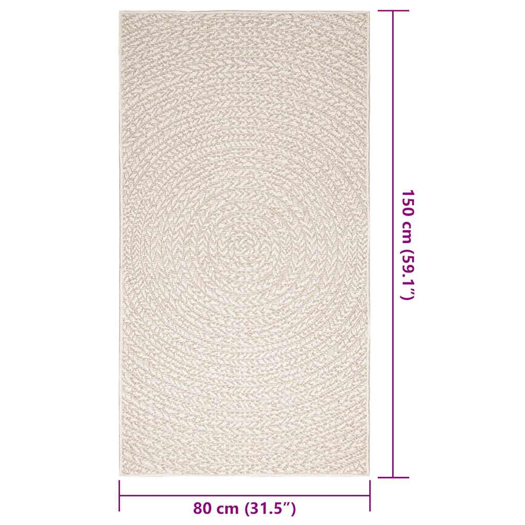 Covor „ZIZUR” crem aspect iută pentru interior și exterior GartenMobel Dekor