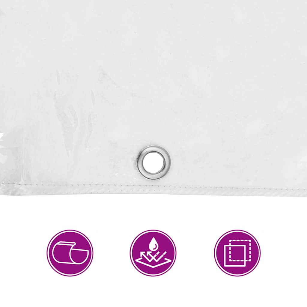 Prelata transparenta cu ochiuri 2x2 m PVC GartenMobel Dekor
