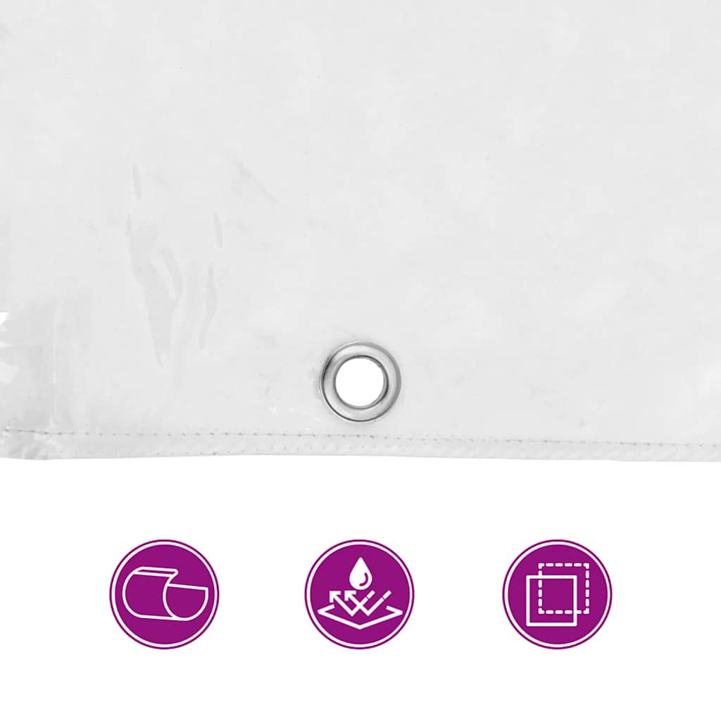 Prelata transparenta cu ochiuri 2x5 m PVC GartenMobel Dekor