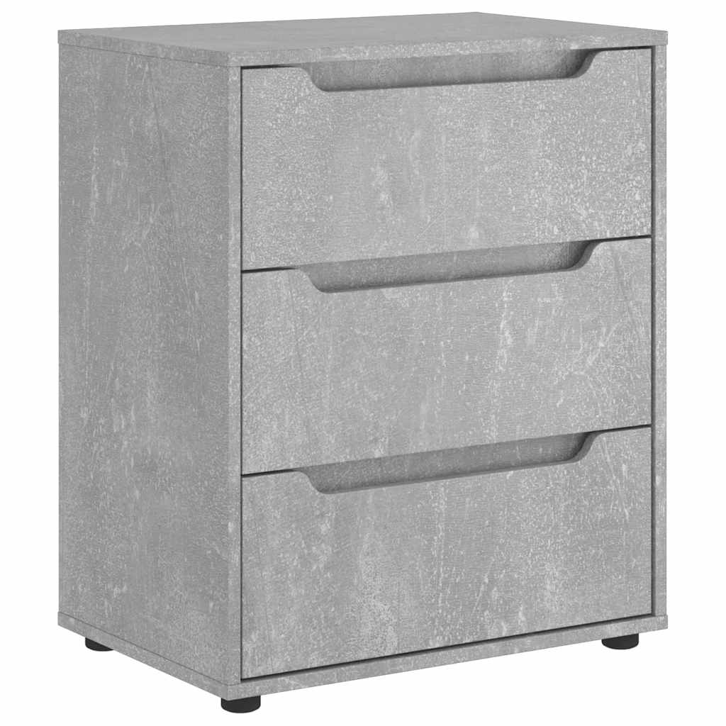 Bufetă „VISNES” Gri beton 60x40x73 cm Lemn prelucrat GartenMobel Dekor