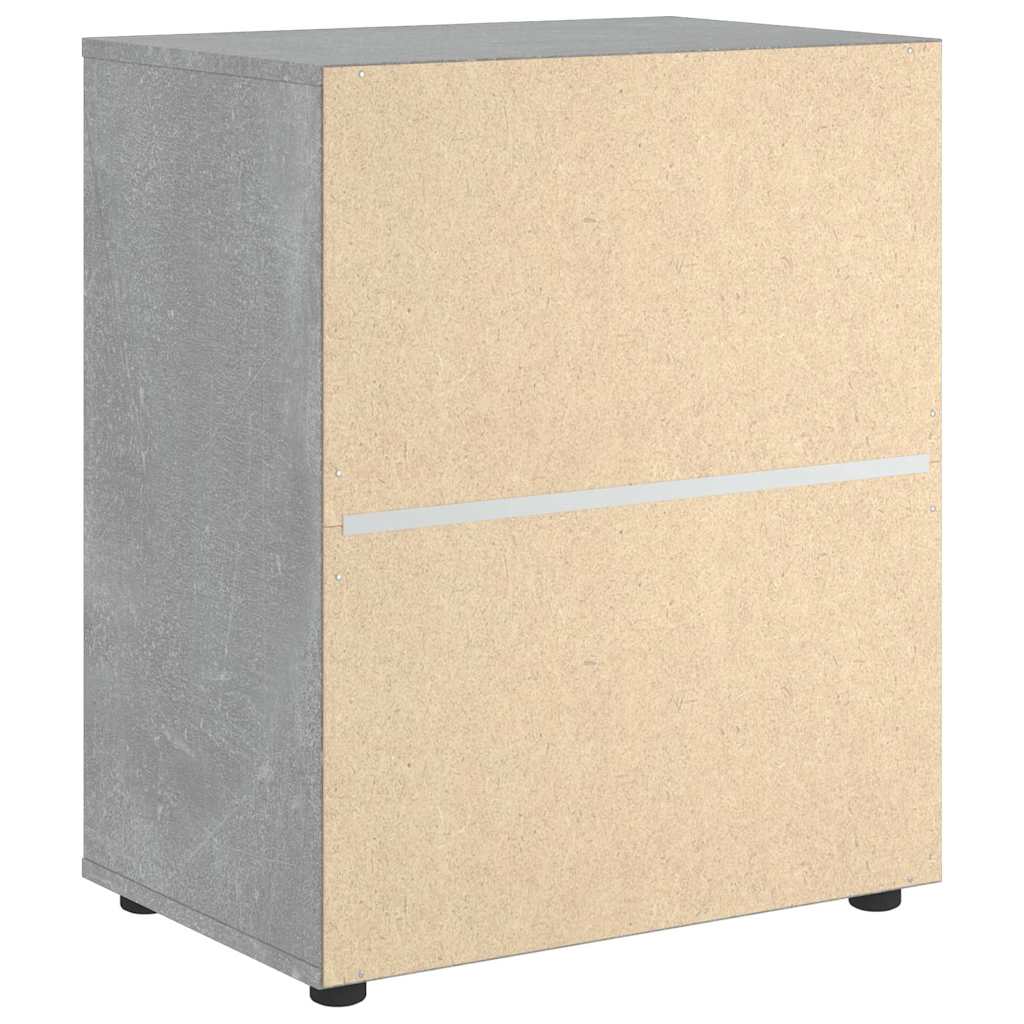 Bufetă „VISNES” Gri beton 60x40x73 cm Lemn prelucrat GartenMobel Dekor