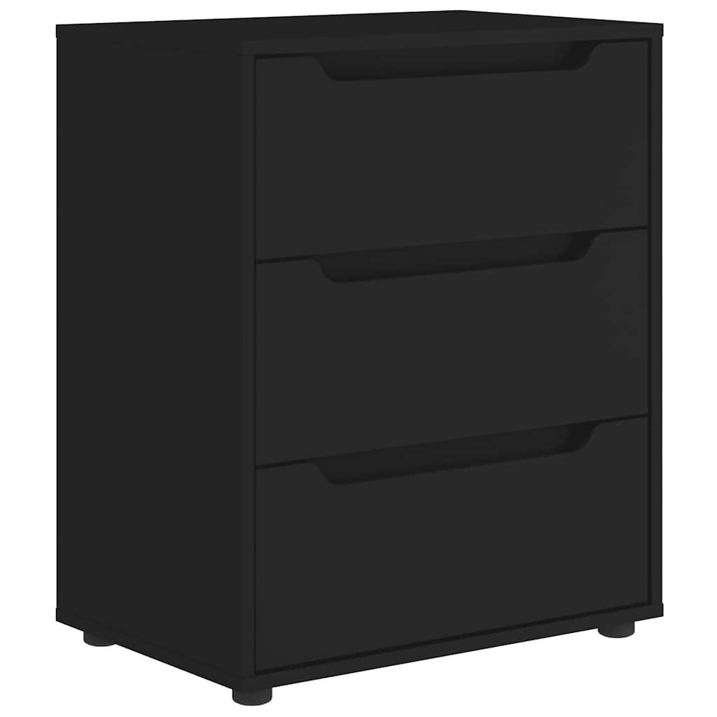 Bufetă „VISNES” Negru 60x40x73 cm lemn prelucrat GartenMobel Dekor