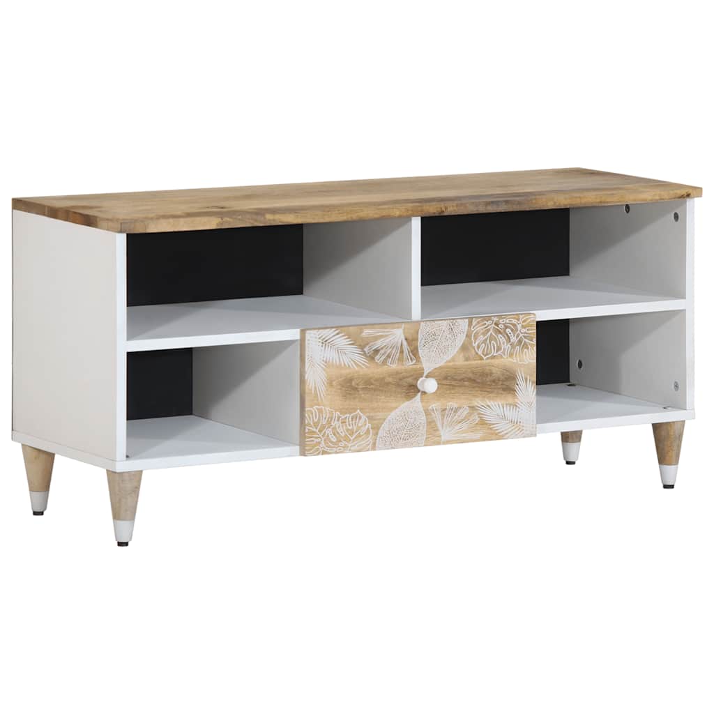 Comodă TV, 100x33,5x46 cm, lemn masiv de mango GartenMobel Dekor