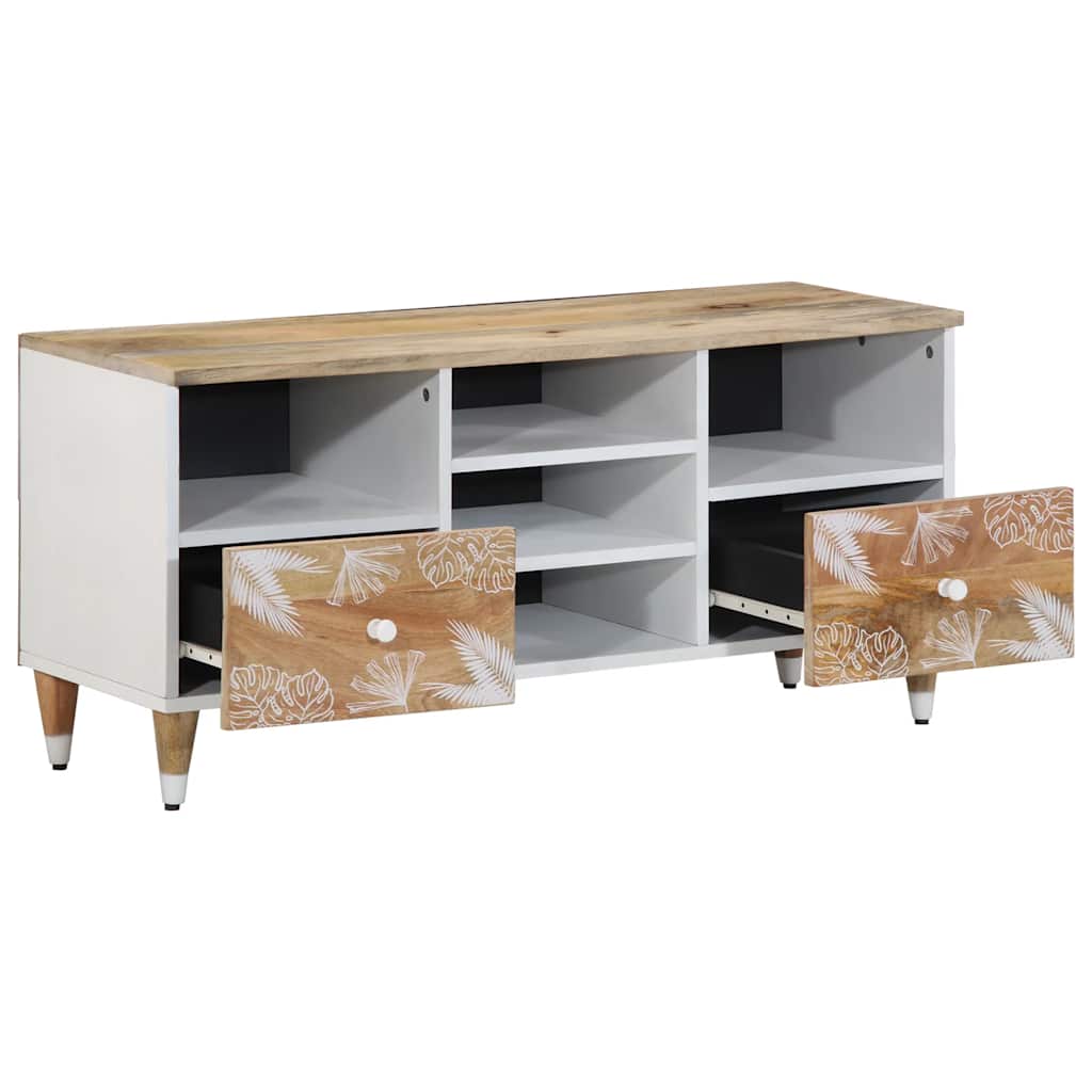 Comodă TV, 100x33,5x46 cm, lemn masiv de mango GartenMobel Dekor