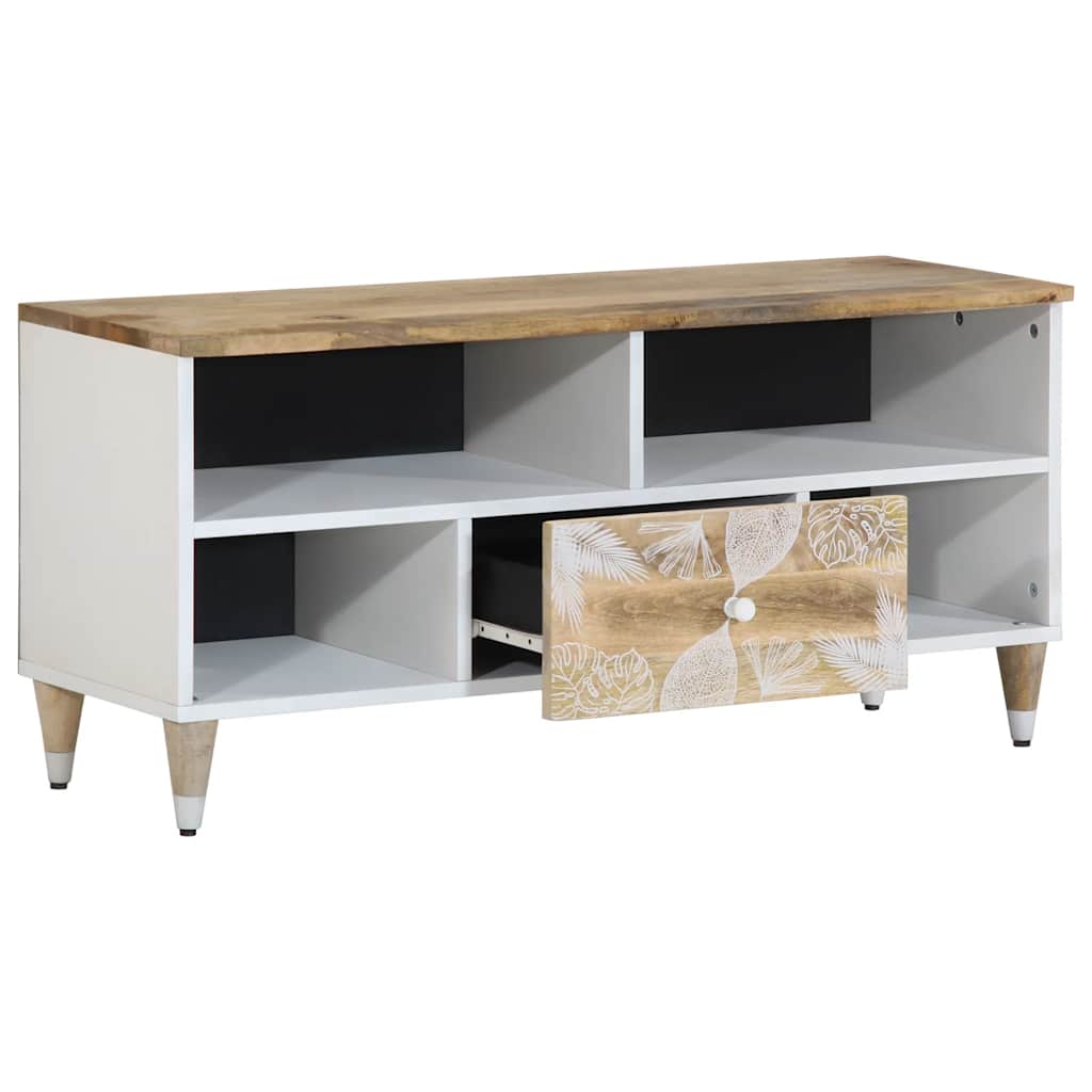 Comodă TV, 100x33,5x46 cm, lemn masiv de mango GartenMobel Dekor