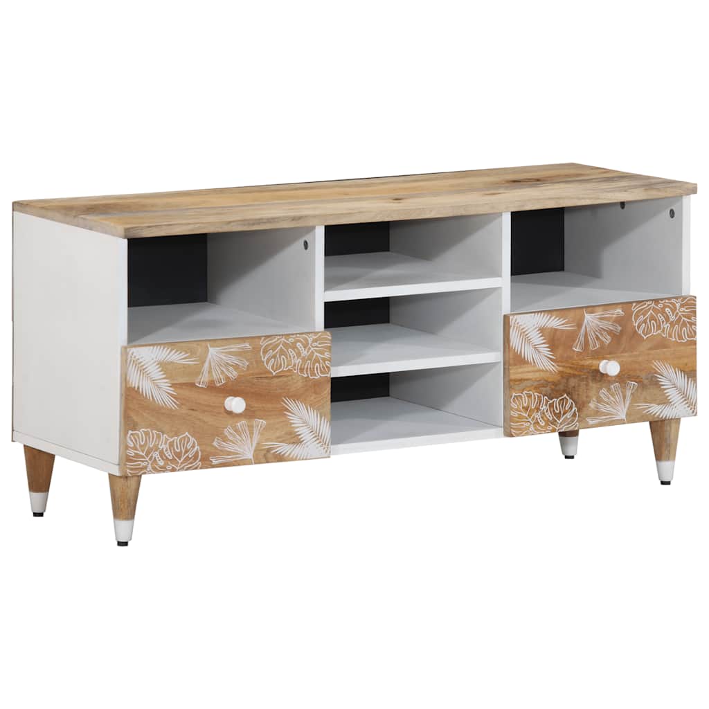 Comodă TV, 100x33,5x46 cm, lemn masiv de mango GartenMobel Dekor