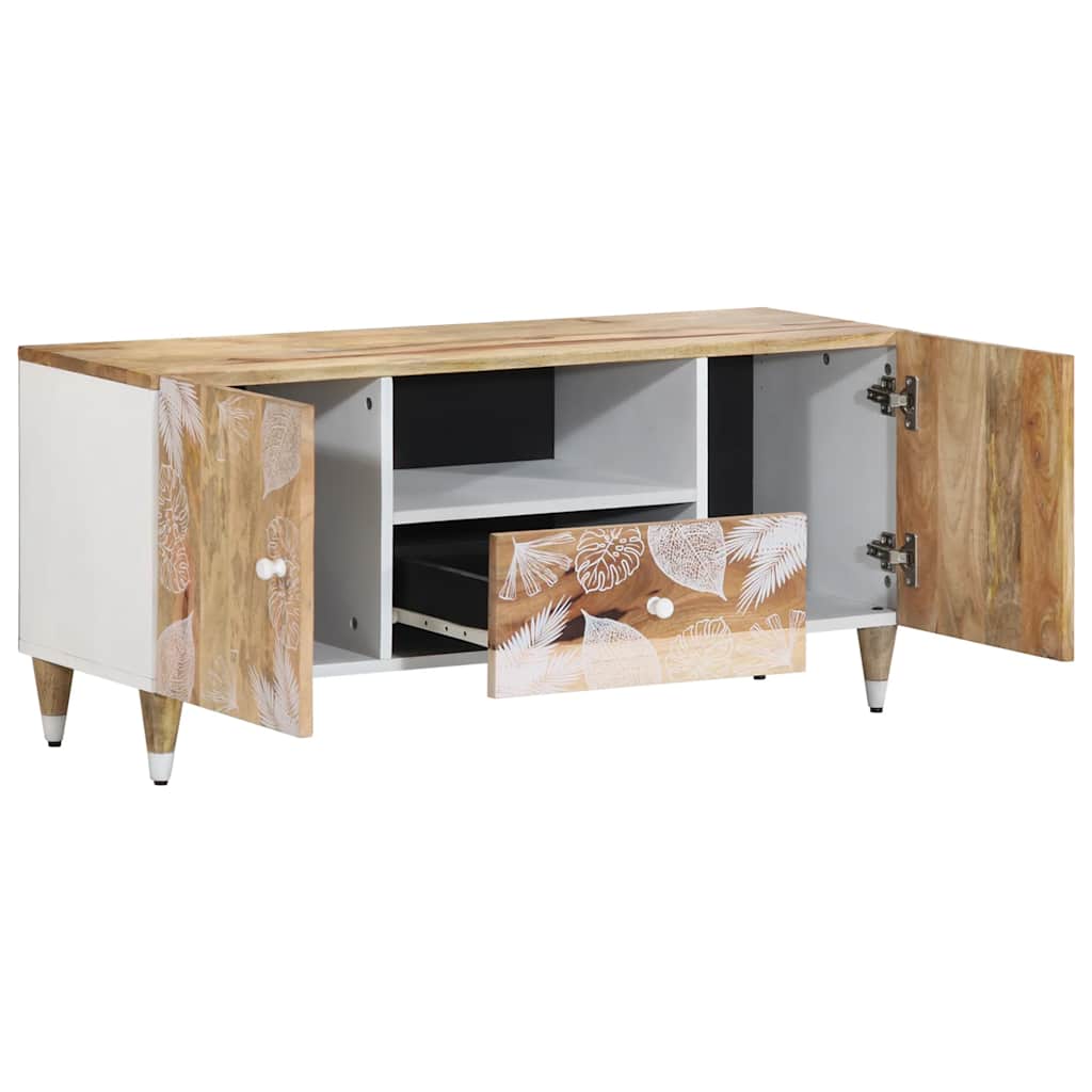 Dulap TV 105x33,5x46 cm lemn masiv de mango GartenMobel Dekor