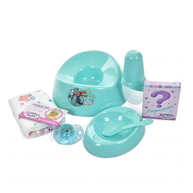 Papusa interactiva, 45 cm, ochi mobili, face pipi, plans cu lacrimi, accesorii incluse, hainute multicolore MultiMark GlobalProd