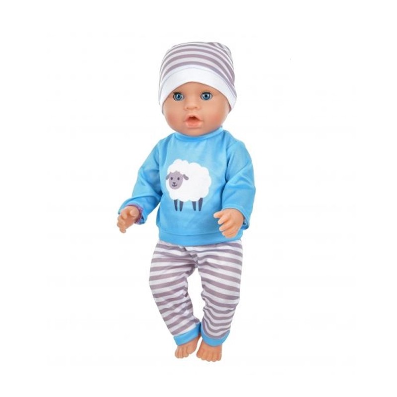 Papusa interactiva care face pipi, farfurie, olita, suzeta, pampers, inaltime 45 cm, 3 ani+ MultiMark GlobalProd