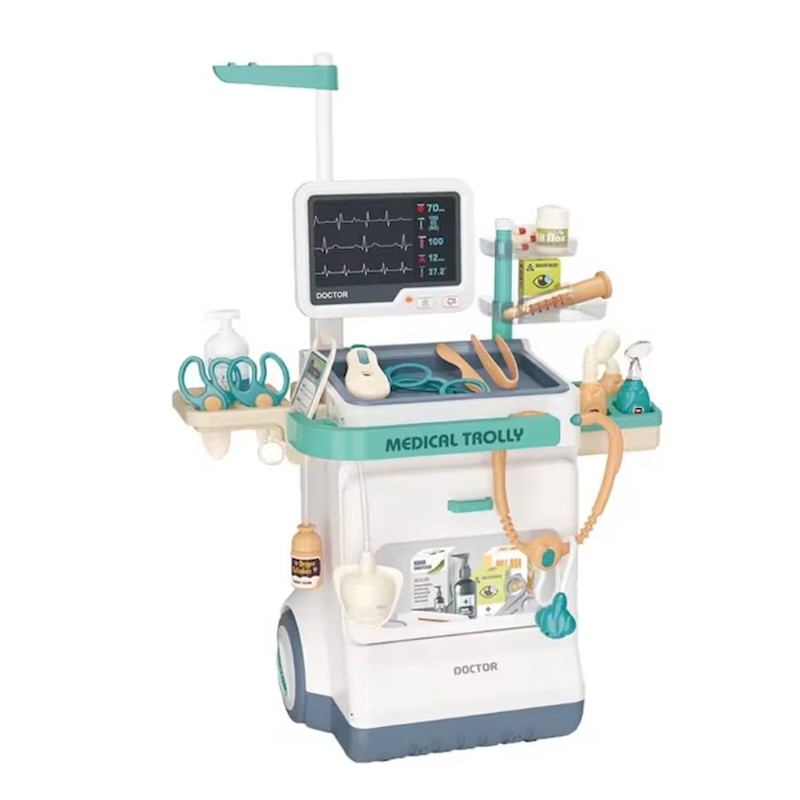 Statie medicala pentru copii, 26 accesorii, sunete si lumini, stetoscop, radiografii, seringa, 3 ani+ MultiMark GlobalProd