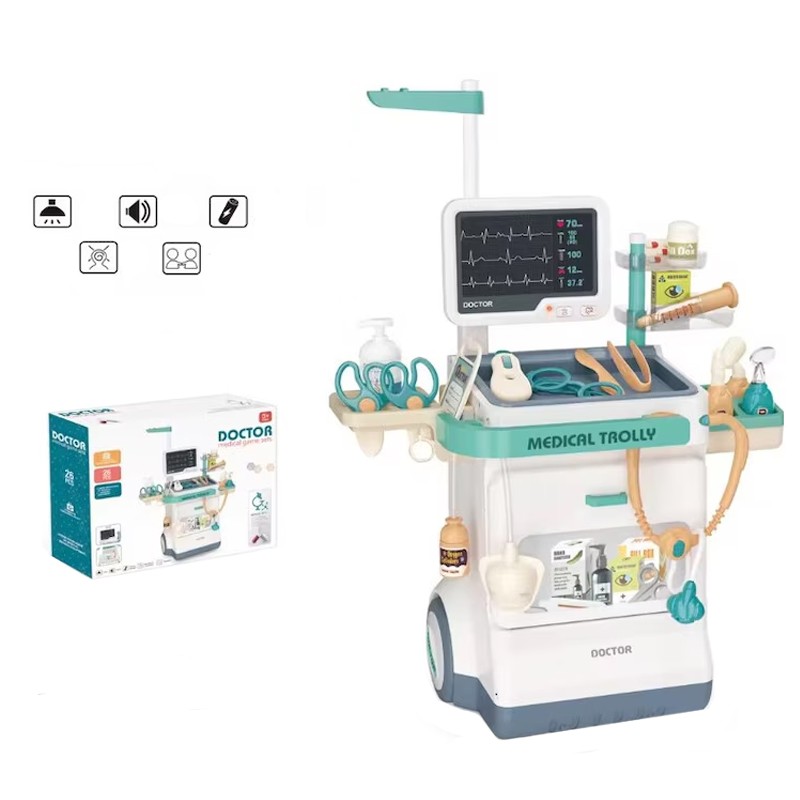 Statie medicala pentru copii, 26 accesorii, sunete si lumini, stetoscop, radiografii, seringa, 3 ani+ MultiMark GlobalProd