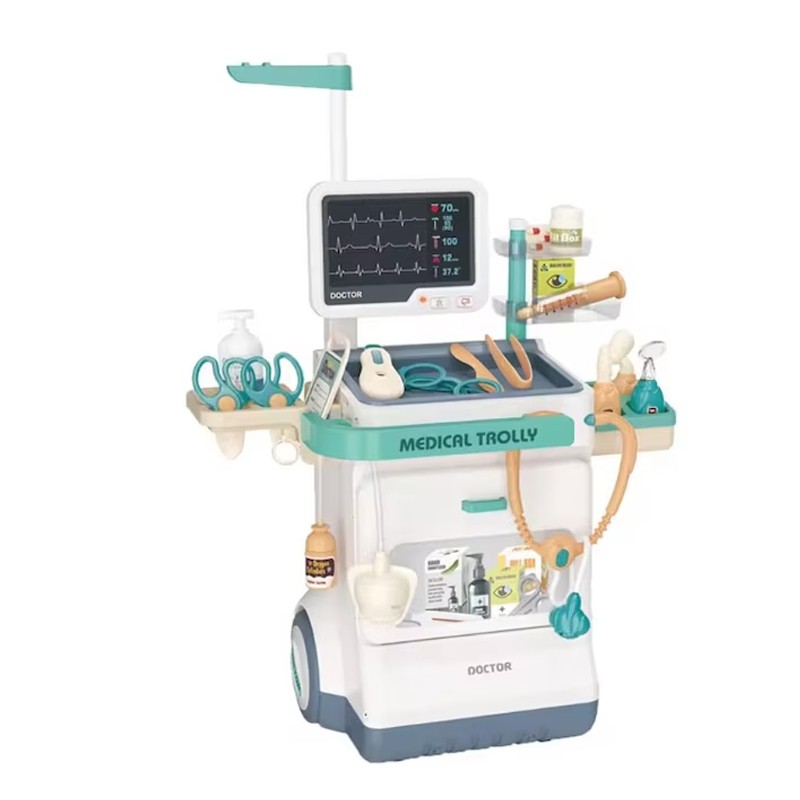 Statie medicala pentru copii, 26 accesorii, sunete si lumini, stetoscop, radiografii, seringa, 3 ani+ MultiMark GlobalProd